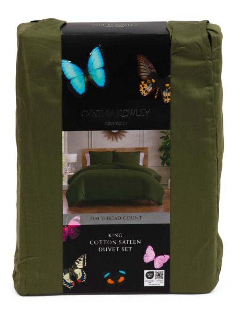 CYNTHIA ROWLEY 200tc Cotton Percale Duvet Set